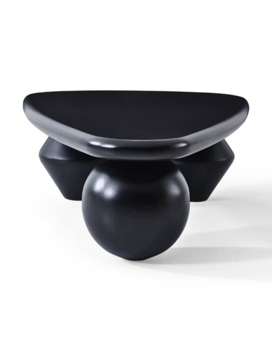 Selly Küre Orta Sehpa - Siyah