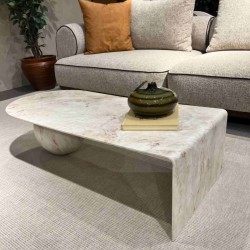 Pleks Desen MDF - Top Ayaklı Orta Sehpa