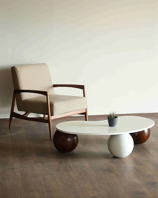 Küre Ahşap Orta Sehpa - 2C-1B