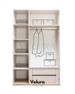 Uriel 3 Kapaklı Dolap