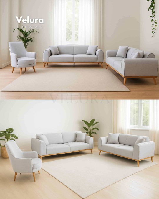 Valo Gri Koltuk Takımı