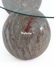 Küre Orta Sehpa - Mars - Yuvarlak - Şeffaf Cam