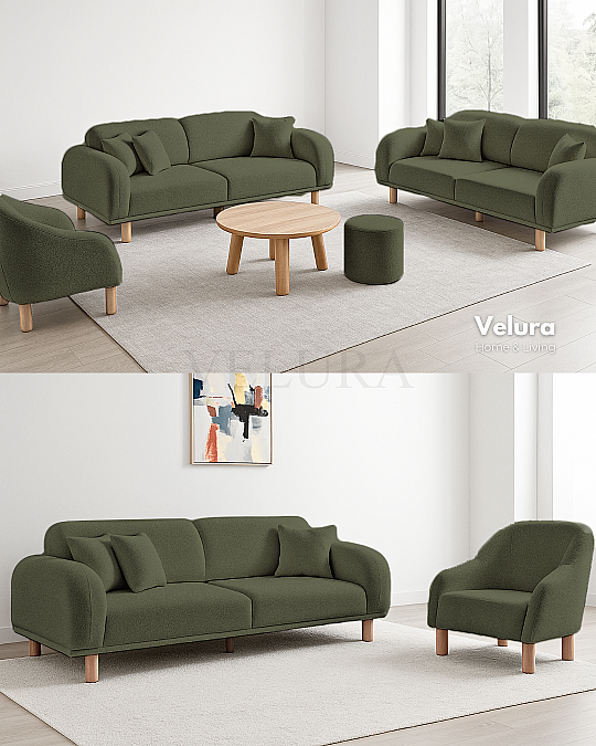 Lara Yeşil Koltuk Takımı