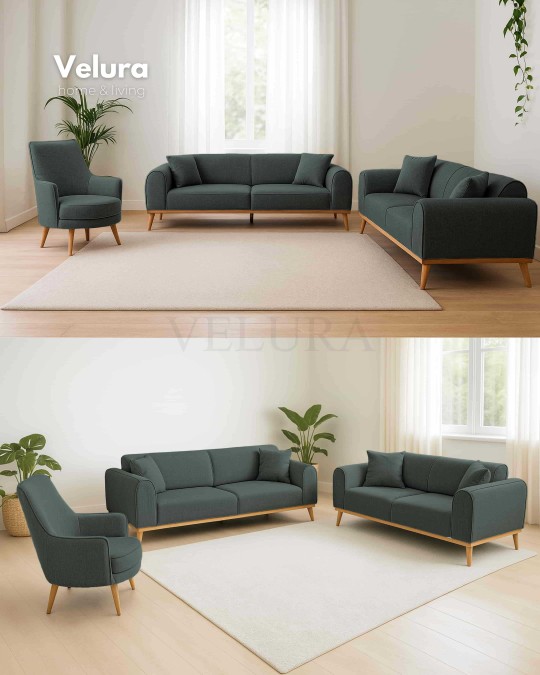 Valo Koyu Yeşil Koltuk Takımı