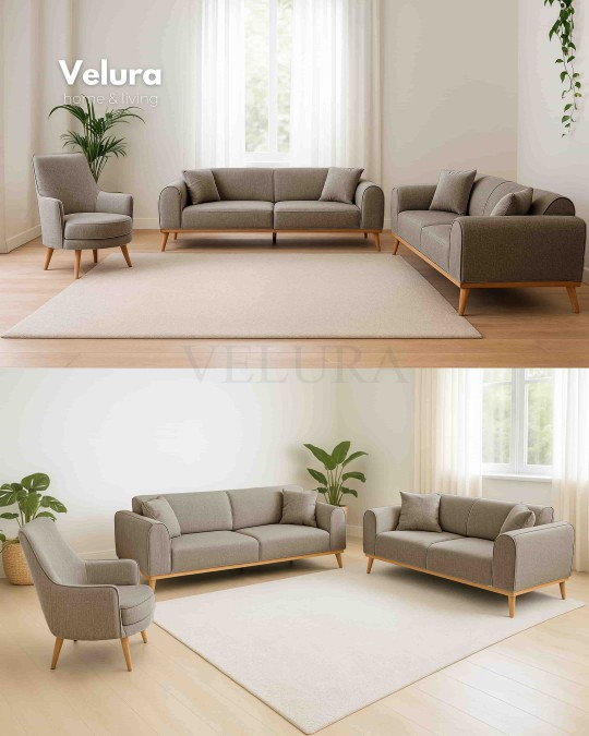 Valo Krem Koltuk Takımı