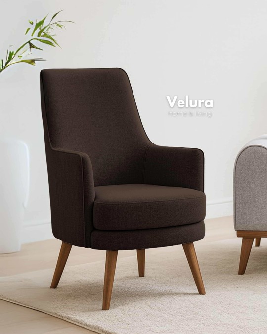 Valo Koyu Kahve Berjer