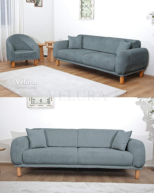 Lara Turkuaz Koltuk Takımı