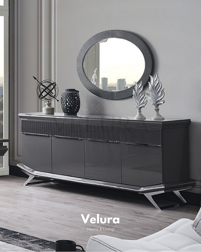 Asya Premium Antrasit Kapaklı Konsol