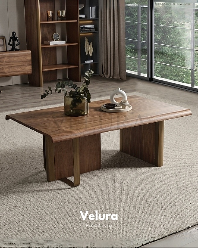 Ceviz Renk Ahşap Orta Sehpa