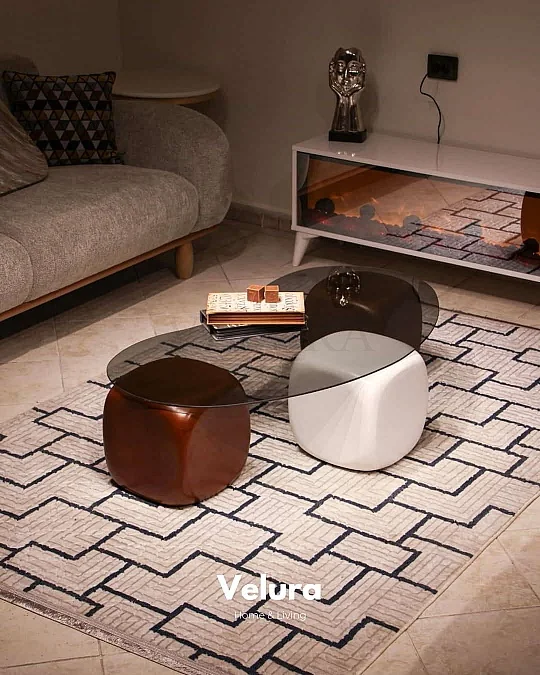 Zarte Sehpa - 2C 1B - Füme Cam