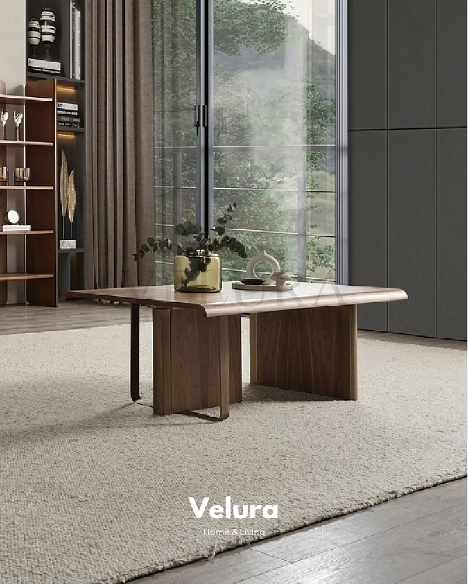 Ceviz Renk Ahşap Orta Sehpa