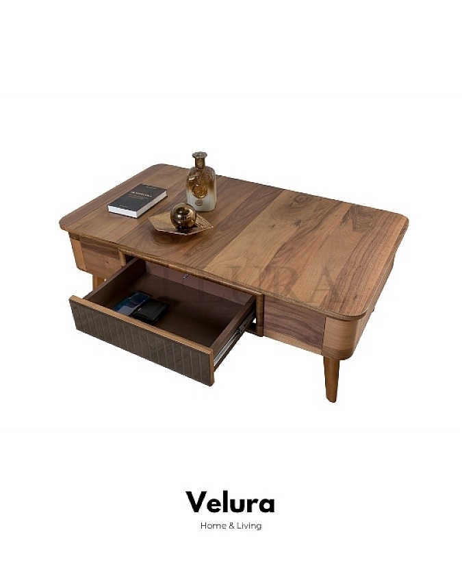 Modern Naturel Ahşap Orta Sehpa Modeli