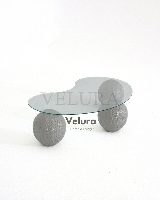 Dragon Orta Sehpa Açık Gri Şeffaf Cam