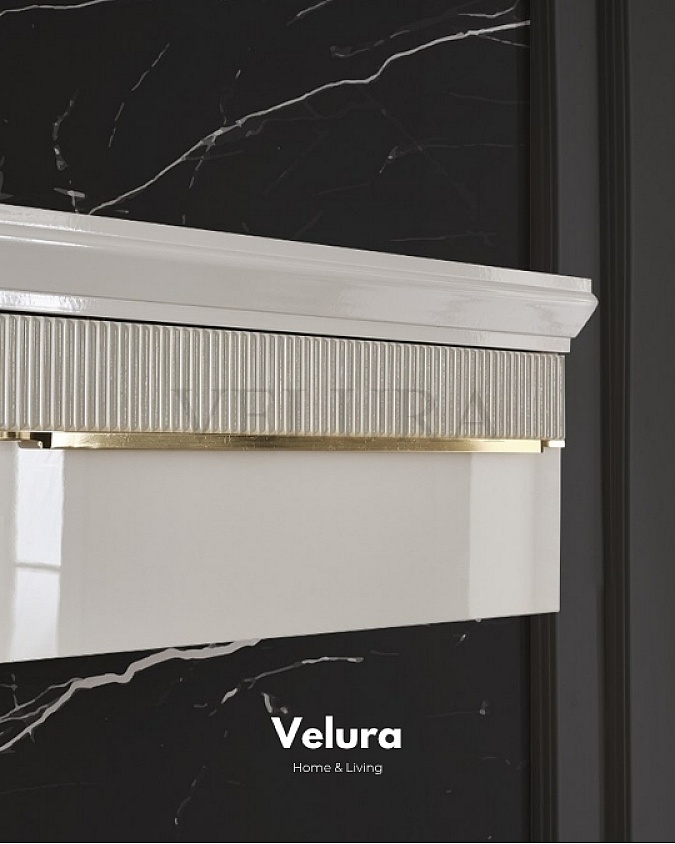 Krem Renk Gold Ayaklı Angel TV Ünitesi