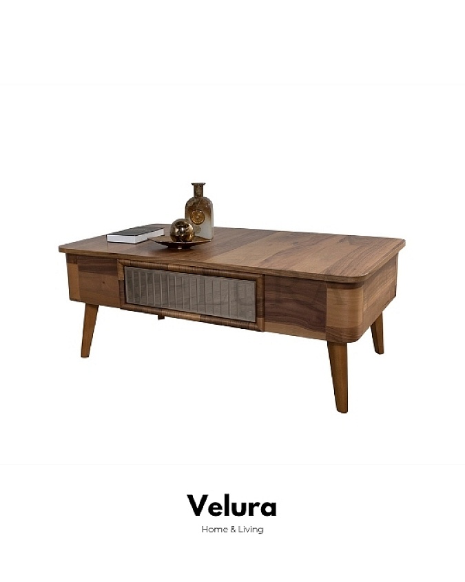 Modern Naturel Ahşap Orta Sehpa Modeli