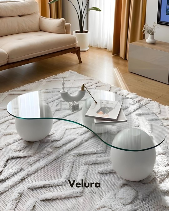 Küre Orta Sehpa - Beyaz