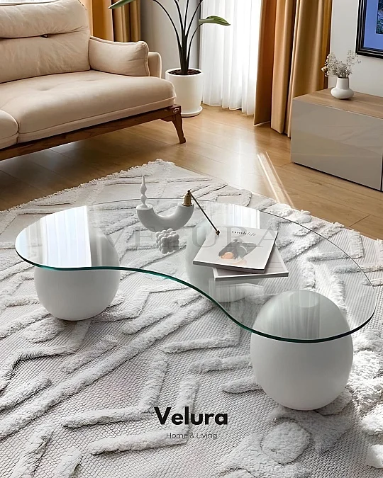 Küre Orta Sehpa - Beyaz