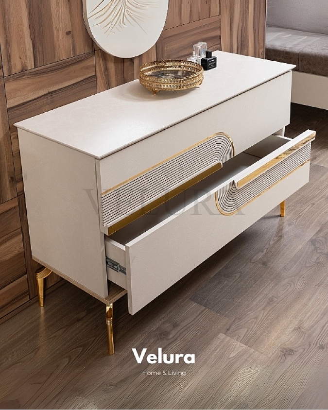 Doğal Renkli Ahşap Şifonyer Modeli sade ahşap şifonyer tasarımı