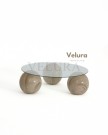 Küre Orta Sehpa - Taş Desen - Yuvarlak - Şeffaf Cam Küre Orta Sehpa - Taş Desen - Yuvarlak - Şeffaf Cam