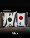 Velura Home & Living AB135 kırlent El işçiliği geometrik desenli dekoratif kırlent