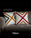 Modern keten kumaş dekoratif kırlent AB143 Yeşil tonlu boho detaylı dekoratif kırlent