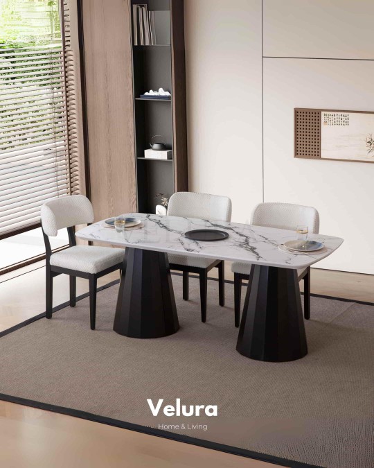 Alora Dijital Baskı Yemek Masası