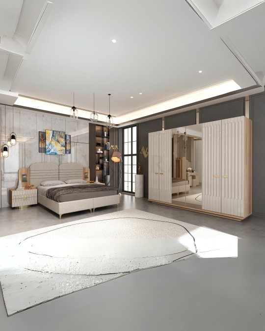 Armony Krem Yatak Odası Takımı