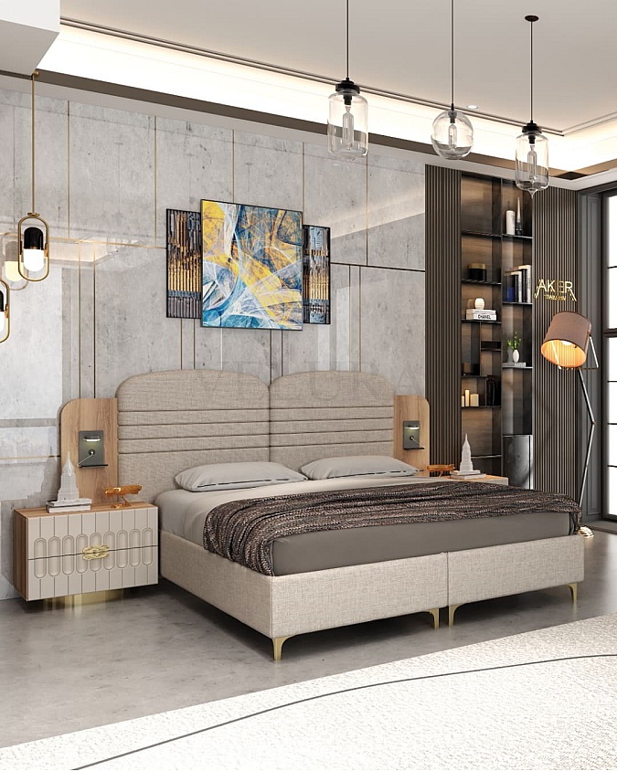 Armony Komodin Krem MDF