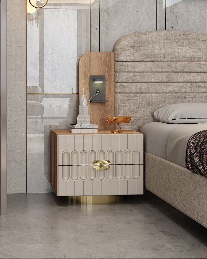 Armony Komodin Krem MDF