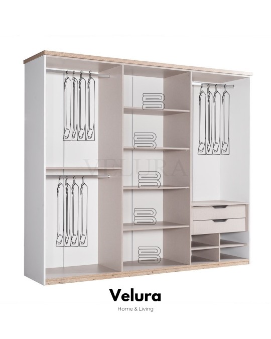 Boerno 6 Kapılı Dolap