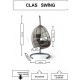 Class Bahçe Salıncağı - Kahve Rattan Zebra Minder Class Bahçe Salıncağı - Kahve Rattan Zebra Minder