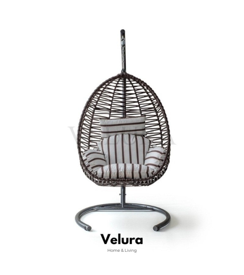 Class Bahçe Salıncağı - Kahve Rattan Zebra Minder Class Bahçe Salıncağı - Kahve Rattan Zebra Minder