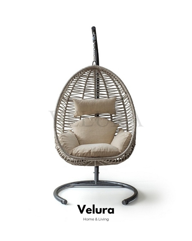 Class Bahçe Salıncağı - Krem İp Krem Minder