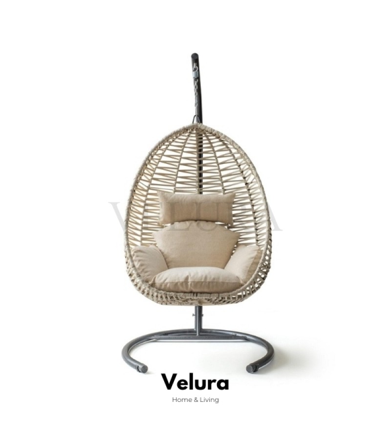 Class Bahçe Salıncağı - Krem Rattan Krem Minder Class Bahçe Salıncağı - Krem Rattan Krem Minder