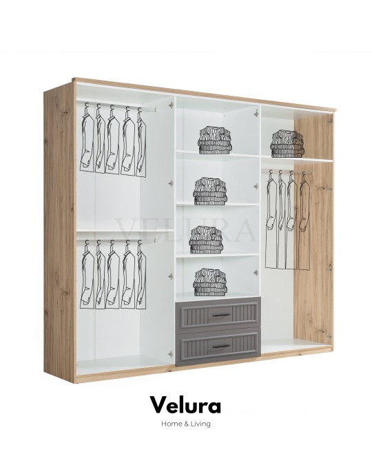 Cloud 6 Kapılı Dolap