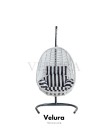 Cosmo Bahçe Salıncağı - Beyaz Rattan Zebra Minder Cosmo Bahçe Salıncağı - Beyaz Rattan Zebra Minder