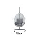 Cosmo Bahçe Salıncağı - Beyaz Rattan Zebra Minder Cosmo Bahçe Salıncağı - Beyaz Rattan Zebra Minder