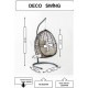 Deco Bahçe Salıncağı - Swing Açık Kahve Rattan Zebra Minder Deco Bahçe Salıncağı - Swing Açık Kahve Rattan Zebra Minder
