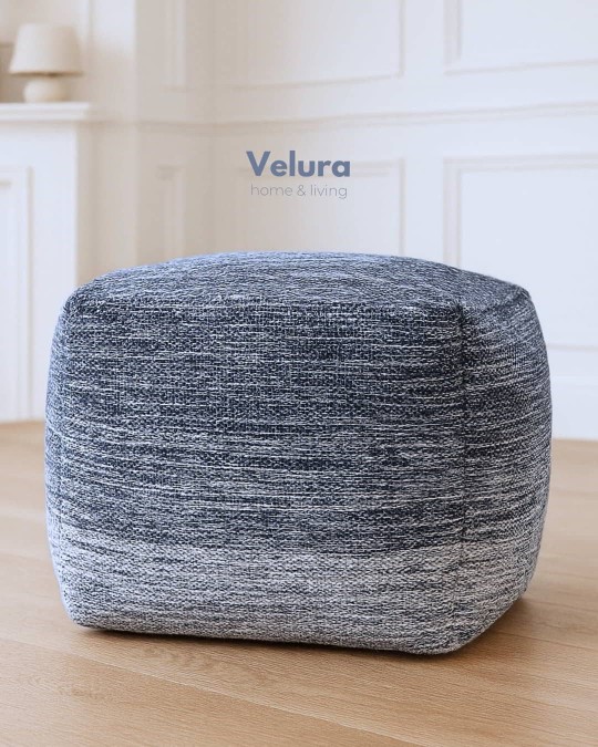 Delight Navy White - Puf