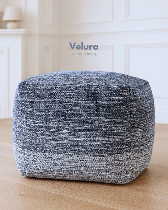 Delight Navy White - Puf