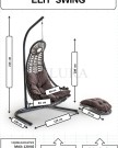 Elit Bahçe Salıncağı - Gri Rattan Krem Minder Elit bahçe salıncağı gri rattan krem minder