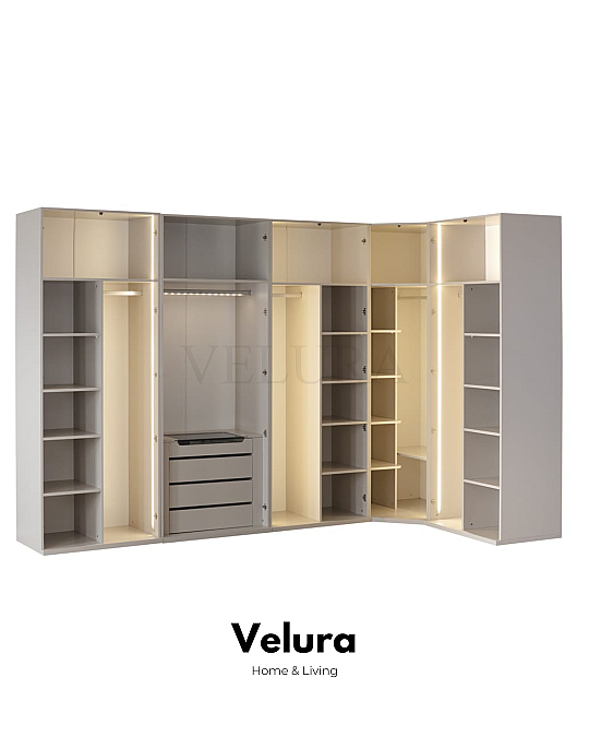 Estella 9 Kapılı Köşe Dolap