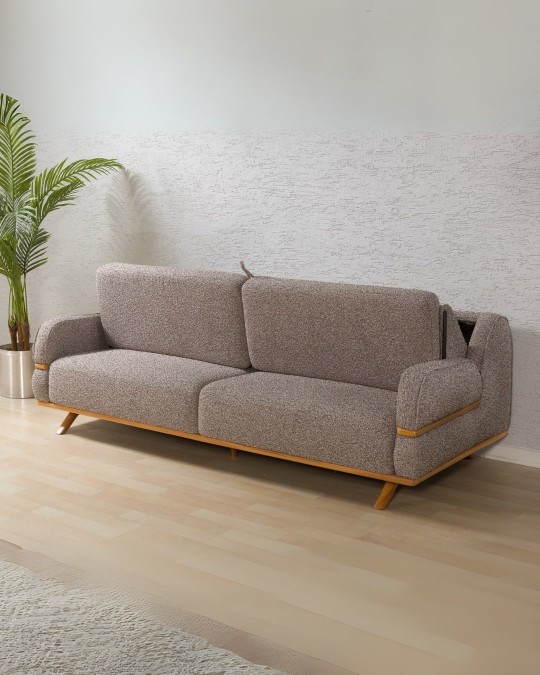 Focus Kahve Kanepe Yataklı 