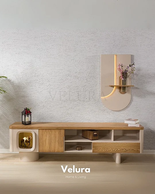 Focus Ahşap Rengi Tv Ünitesi