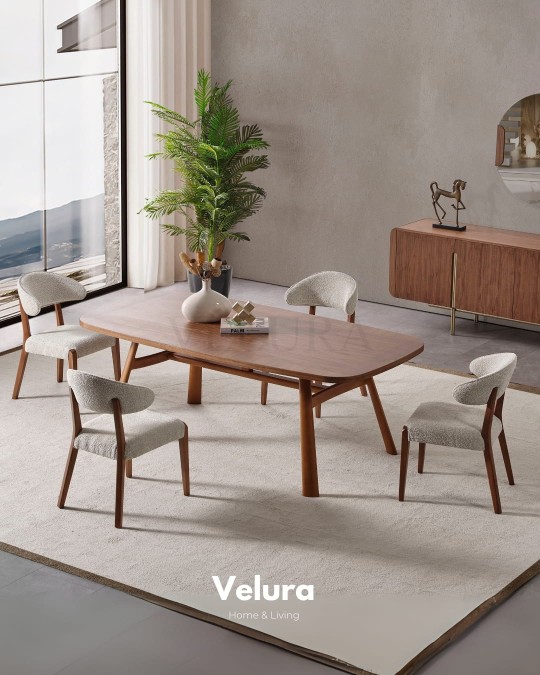 Genova Walnut Yemek Masası