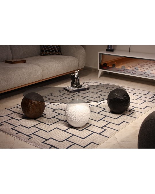 Derla Sehpa - 1S 1C 1B - Füme Cam