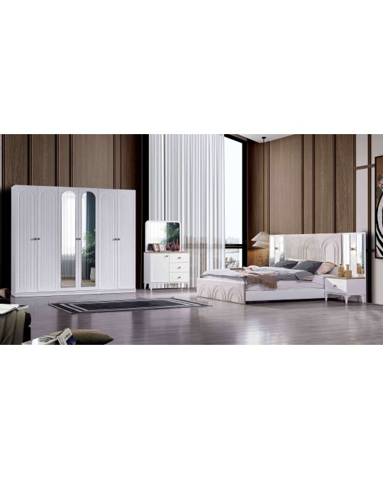 Bohem Beyaz Yatak Odası Takımı Bohem Beyaz Yatak Odası Takımı