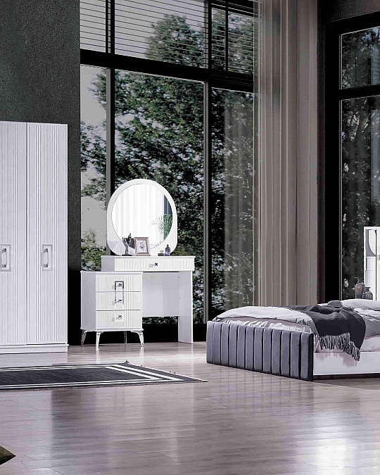 Rio Gümüş Yatak Odası Takımı