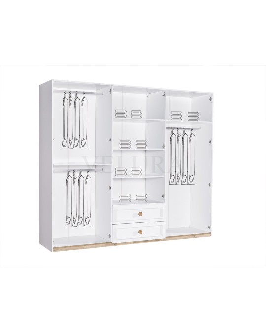 Legna 10 Kapılı Köşe Dolap