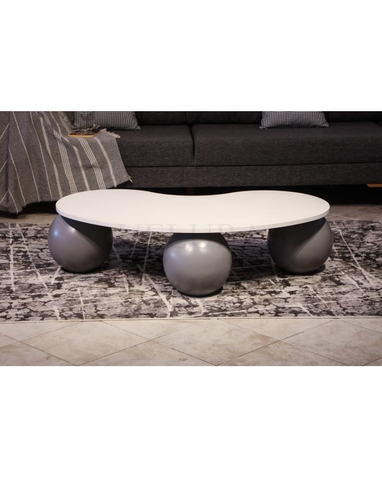 Antrasit Sehpa - Beyaz Fasülye Mdf Antrasit Sehpa - Beyaz Fasülye Mdf